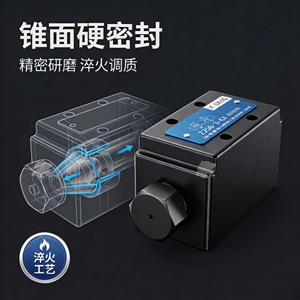 Vanne à cartouche hydraulique Yicheng Z2S6-3-6X Bidirectionnelle à raccordement par plaque intégrée en acier au carbone - Product Image 2