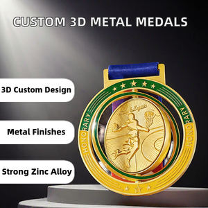 Set Economico di Medaglie Trofeo Personalizzate per 1°/2°/3° Posto |   Medaglie Sportive Personalizzate in Oro/Argento/Rame con Logo Personalizzato, Vendita all'Ingrosso - Product Image 4