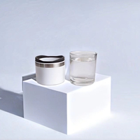 Verre à vin moderne et durable en acier inoxydable transparent de 350 ml avec manchon isolant – Idéal pour la maison, les bars, les restaurants et les événements – Élégant