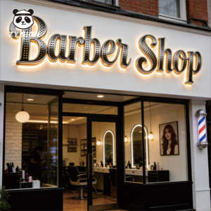 Letrero Luminoso <span class=keywords><strong>LED</strong></span> RGB de Neón para Barbería, Letrero Decorativo Acrílico Iluminado de Alta Visibilidad para Interiores - Product Image 3