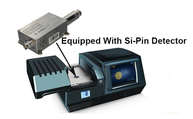 EXF9600 Analyseur XRF pour l'or, l'argent, le cuivre, le platine et le palladium, analyseur de métaux précieux par spectromètre