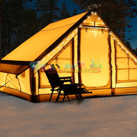 Tente de camping extérieure 8 personnes oxford fête voyage étanche épaissie gonflable maison pop up tente à air chambre pour le camping