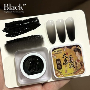 Vernis à ongles UV CPNP personnalisé <span class=keywords><strong>noir</strong></span> <span class=keywords><strong>et</strong></span> blanc, colle à ongles à séchage LED, longue tenue, haute saturation, épais, non toxique, pour nail art - Product Image 3