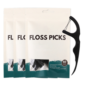 <span class=keywords><strong>Fil</strong></span> <span class=keywords><strong>dentaire</strong></span> biodégradable en bambou, charbon de bois, zéro déchet, pour adultes, emballage en vrac - Product Image 2