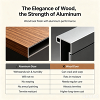 Luxuriöse 3D Organisch Strukturierte Aluminium-Eingangstür Moderne Holzmaserung Pivot-Haustür für Hochwertige Villen Private Residenzen