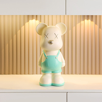 Ornements en verre Violent TV Ark Bear Eat Edge, articles de décoration pour la maison, salon, véranda, bureau, style luxe léger haut de gamme