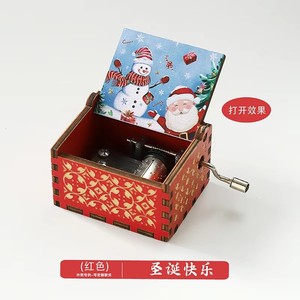 Boîte à <span class=keywords><strong>musique</strong></span> à manivelle personnalisée avec <span class=keywords><strong>musique</strong></span> et design sur mesure, cadeau populaire, boîte à <span class=keywords><strong>musique</strong></span> en bois gravée au laser - Product Image 4