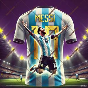Maglia Sportiva Commemorativa Edizione Celebrativa di Messi per Uomo, Asciugatura Rapida, Traspirante e Confortevole - Product Image 2