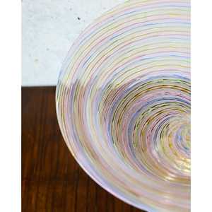 Vase en verre soufflé Bennyudine Gabbiani, design classique vintage, filigrane doré, fleur minimaliste, salle à manger, bureau - Product Image 3