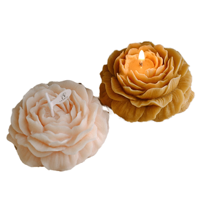 LE130 Bougies Parfumées en Cire de Soja en Forme de Pivoine pour Décoration d'Intérieur - Product Image 4