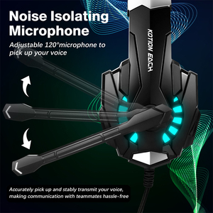 <span class=keywords><strong>Cuffie</strong></span> da <span class=keywords><strong>Gaming</strong></span> <span class=keywords><strong>Cablate</strong></span> USB G9000 Pro con Potente Suono Stereo, Bassi Chiari, Microfono con Isolamento Acustico e Cuscinetti Traspiranti - Product Image 3