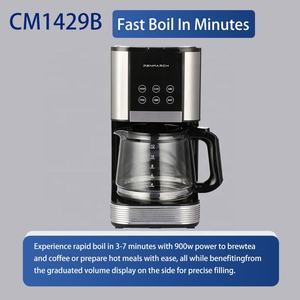 Machine à café semi-automatique à filtre, 900W, 15 <span class=keywords><strong>tasses</strong></span>, grande capacité, classe A en matière d'efficacité énergétique, cafetière intelligente, vente chaude - Product Image 6