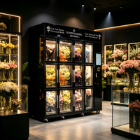 Máquina Expendedora de Flores Compacta, Máquina Expendedora de Flores Refrigerada con Control de Temperatura
