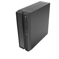 Casing PC Mini ITX MATX Mid Tower Gaming Baja Tipis, Chassis Komputer Desktop Tipis, Catu Daya 1U, Bisnis Kantor