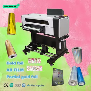 ZUNSUNJET Digital Inkjet 3D Uvdtf Cup Wraps Teacher a2 uv dtf Film Sticker printer i1600 4Head