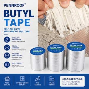 Ruban Butyle PENNROOF en Aluminium Auto-Adhésif, Étanche, Anti-Âge, Anti-Fuite, Scellant pour la Réparation des Fissures <span class=keywords><strong>de</strong></span> <span class=keywords><strong>Toiture</strong></span> - Product Image 1