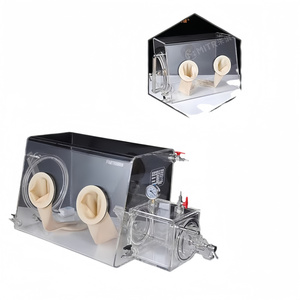 Mini guantera de laboratorio de acrílico transparente aislada ZZ Rhino con sistema de vacío OEM personalizable para laboratorios de física/Biología/química - Product Image 1