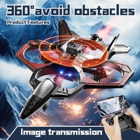 Drone en mousse EPP 4DRC V46 avec pulvérisation d'eau, moteur sans balais, évitement d'obstacles, caméra 480P, jouet d'avion RC pour enfants, cadeau pour débutants