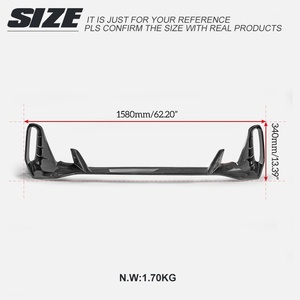 Lèvre avant en fibre de carbone style SW, spoiler inférieur et kit carrosserie de pare-chocs avant pour Kia <span class=keywords><strong>Stinger</strong></span> - Product Image 4