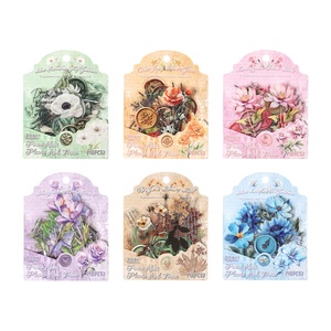 Stiker Jurnal Tahan Air Seri Puisi Bunga Botani untuk Anak-Anak, Bahan PET, Penggunaan Lintas Negara - Product Image 5