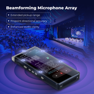 R2 AI Office Écran tactile 4 pouces WAV <span class=keywords><strong>Traduction</strong></span> vocale hors ligne 5 microphones Stockage 2 To Prise en charge du micrologiciel personnalisé - Product Image 4