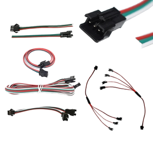 Strip LED Synchronous Splitter memperluas 3P SM pesawat kepala Plug Terminal tembaga 12V IP65 PVC jaket satu dua tiga empat - Product Image 1