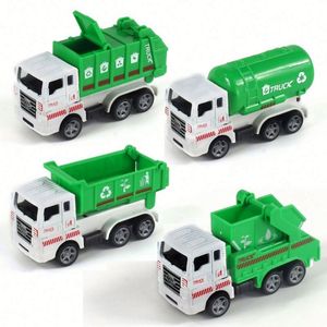 <span class=keywords><strong>Camion</strong></span> <span class=keywords><strong>Giocattolo</strong></span> per Bambini, Modellino in Metallo Pressofuso con Funzione Pull-Back, Veicolo per la Raccolta Rifiuti a Frizione, <span class=keywords><strong>Giocattolo</strong></span> per Bambini - Product Image 1