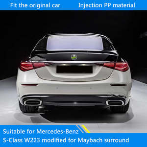 Adapté à la <span class=keywords><strong>Mercedes</strong></span>-Benz Classe S W223 21, modifié style <span class=keywords><strong>Maybach</strong></span>, entièrement entouré par le pare-chocs avant et le pare-chocs arrière - Product Image 2