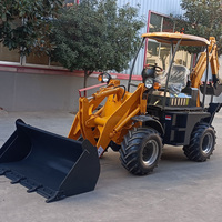 Chargeuse-pelleteuse 4x4 de fabrication chinoise, mini-excavatrice sur roues avec un excellent rapport qualité-prix