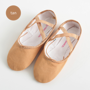 Giày nhảy múa chuyên nghiệp đế chia chất lượng cao bán buôn màu đen hồng vải canvas dành cho trẻ em/người lớn - Product Image 5