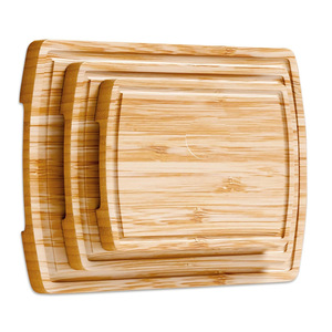 Ensemble de 3 planches à découper rectangulaires en bambou naturel Four Directions, antibactériennes, pour la cuisine - Product Image 5