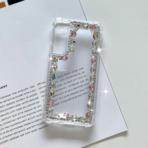 Funda de Lujo con Pedrería para Dama para Samsung Fold <span class=keywords><strong>6</strong></span> A55 S25 <span class=keywords><strong>Ultra</strong></span> iPhone 16 <span class=keywords><strong>Pro</strong></span> Max Google <span class=keywords><strong>Pixel</strong></span> 8A 9XL - Product Image 6