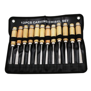 Kit de tallado de madera Principiantes Profesionales Gouges Juego de herramientas de tallado 12 Cinceles de madera - Product Image 5