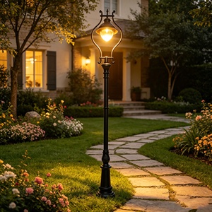 Luces LED Clásicas Europeas para Exteriores, Personalizadas, Impermeables, para Patio, Farolas Antiguas y Postes de Aluminio para Patio - Product Image 6