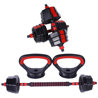 Europe Home Gym Réglable 10-40kg Poids Libre Jeu Ciment Haltère Octogone Poignée Béton Plastique Kettlebell Haltère Octogone