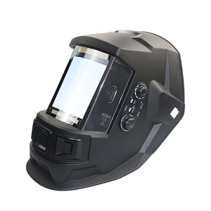 Casque de soudage solaire à obscurcissement automatique grand écran 3,94 " x 3,66 " à couleurs réelles, capot large à 4 capteurs pour soudage TIG MIG Arc - Product Image 1