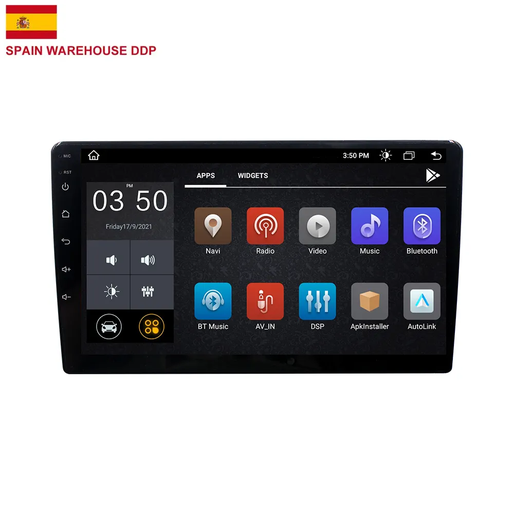 Europa Spanien Lager DDP 10 Zoll Android 11 2 Din CAR Multimedia-SPIELER Aux USB Wifi Bt Universal GPS Autoradio