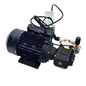 مضخة مياه ثلاثية المكونة تعمل بالكهرباء للأغراض الصناعية مزودة ببخاخ تشغيل وإيقاف أوتوماتيكي بقوة 3 كيلو وات 2200 رطل لكل بوصة 150 بار لضغط عالٍ في عملية التنظيف - Product Image 4