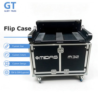 Console hydraulique Flip Ready à rétraction facile pour Midas M32 avec plateau pour ordinateur portable