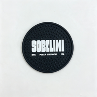Sous-verres ronds antidérapants personnalisés avec logo imprimé, en caoutchouc, pour comptoir de bar, sous-verres imperméables pour tasses, pour bar et café