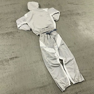 Lightweight Windbreaker Set Zipper Nylon <b>Jackets</b> and Nylon <b>Track</b> Pants Set Jogging Suit Custom Design Windbreaker Tracksuit <b>Men</b> - Product Image 2