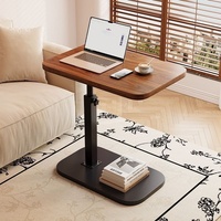 Petite table d'appoint en métal canapé relevable et table de chevet pour chambre balcon ou ordinateur support de rangement dans le salon