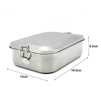 Boîte à lunch en acier inoxydable pour enfants, boîte bento avec compartiments pour l'emballage des aliments à la table, compatible lave-vaisselle