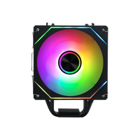 Offre Spéciale ESGAMING 12V DC 4 broches PWM processeur de processeur refroidisseur ordinateur de jeu de bureau 6 tuyaux en cuivre dissipateur thermique en aluminium ventilateur refroidisseur