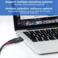 SYONG USB2.0 4K HDMI Tarjeta de captura de video Grabadora de video HDMI a USB Equipo de captura 4K Capturadora de video para captura OBS