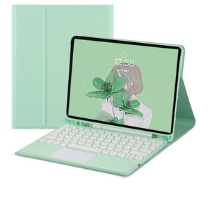 Étui en cuir à fermeture magnétique sans fil pour <span class=keywords><strong>iPad</strong></span>, avec touchpad, crayon compatible avec <span class=keywords><strong>iPad</strong></span> air1, <span class=keywords><strong>air2</strong></span> 9.7 et 2017/2018 pro - Product Image 4
