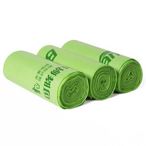 XiMan Eco Heavy Duty personalizzare Bio-degradabile monouso in plastica con coulisse cucina pattumiera pattumiera <span class=keywords><strong>immondizia</strong></span> su rotolo - Product Image 1