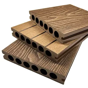 3d Houten Graan Ontworpen Gerecycled Exterieur Composiet Hout Wpc Terrasplanken Vloervloeren