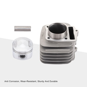 GOOFIT Doublure de cylindre en aluminium de 52,4 mm avec joints de piston de remplacement pour moteurs horizontaux Lifan 125cc <span class=keywords><strong>LF125</strong></span> Dirt Pit Bike ATV - Product Image 3