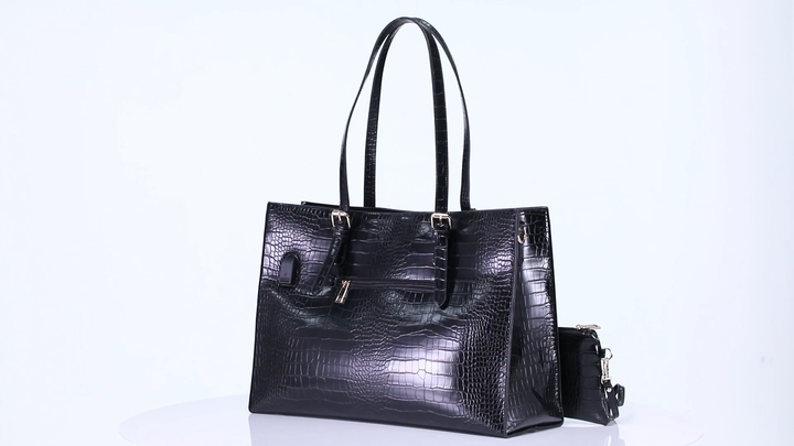 RAVUO Damen Shopper Tasche Gefüttert – Wasserdicht, Mit Laptopfach Für 15,6 Zoll, Leicht & Vielseitig
